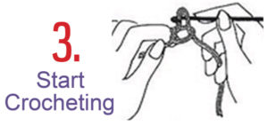 crochet step 3